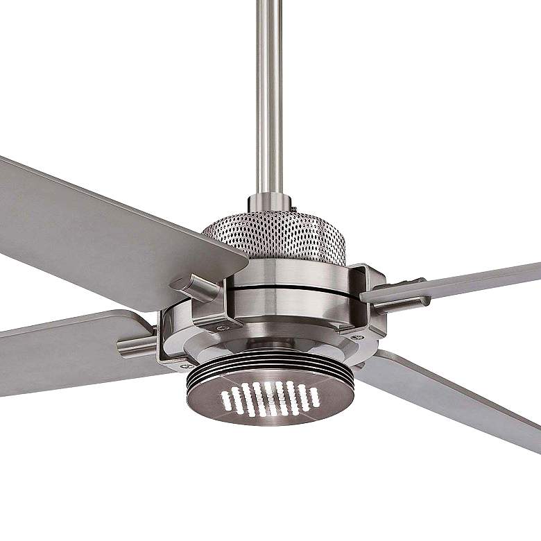 60&quot; Minka Aire Spectre Silver - Nickel LED Ceiling Fan with Remote more views
