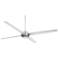 60" Minka Aire Spectre White - Nickel LED Ceiling Fan