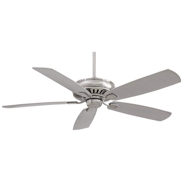 Image 2 60" Minka Aire Sunseeker All Weather Nickel Ceiling Fan