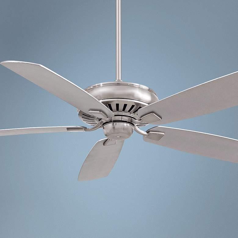 Image 1 60" Minka Aire Sunseeker All Weather Nickel Ceiling Fan