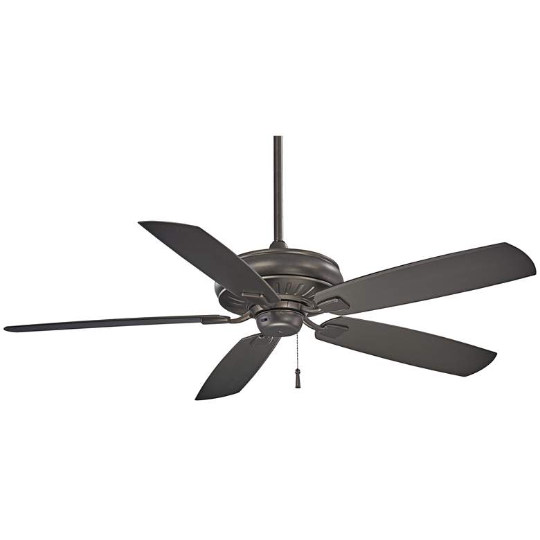 Image 2 60 inch Minka Aire Sunseeker All Weather Smoked Iron Pull Chain Fan