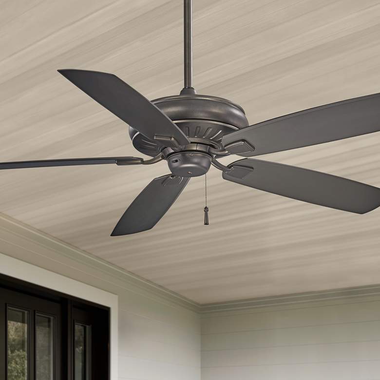 Image 1 60 inch Minka Aire Sunseeker All Weather Smoked Iron Pull Chain Fan
