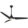 2_60" Minka Aire Switch Black 3-Blade LED Smart Ceiling Fan