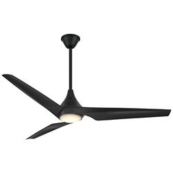 60" Minka Aire Switch Black 3-Blade LED Smart Ceiling Fan
