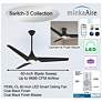 5_60" Minka Aire Switch Black 3-Blade LED Smart Ceiling Fan more views