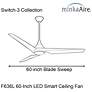 6_60" Minka Aire Switch Black 3-Blade LED Smart Ceiling Fan more views
