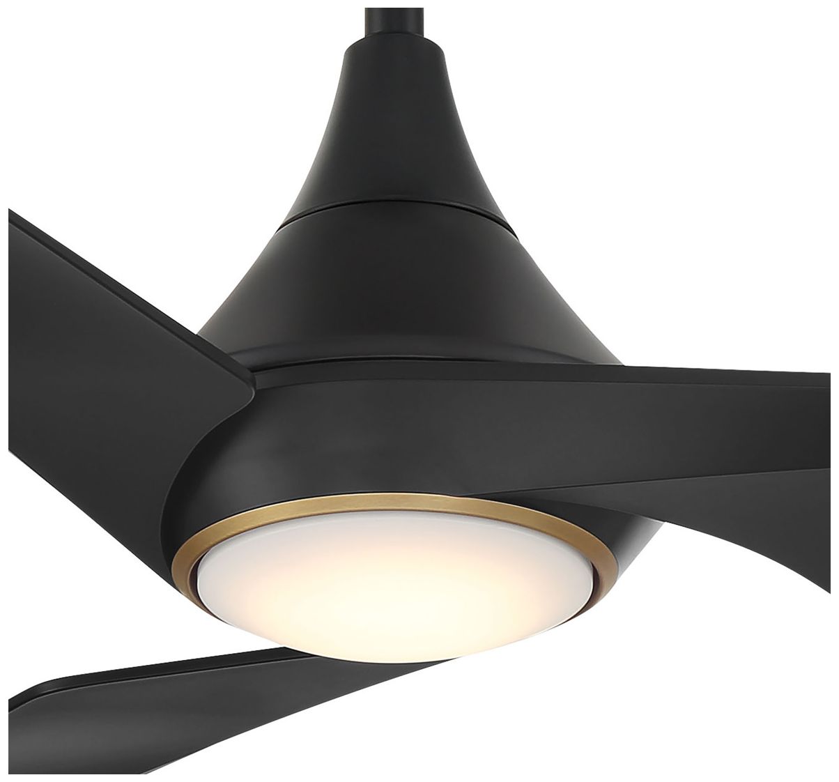 60" Minka Aire Switch Black 3-Blade LED Smart Ceiling Fan