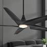 3_60" Minka Aire Switch Black 5-Blade LED Smart Ceiling Fan more views
