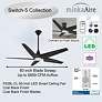 5_60" Minka Aire Switch Black 5-Blade LED Smart Ceiling Fan more views