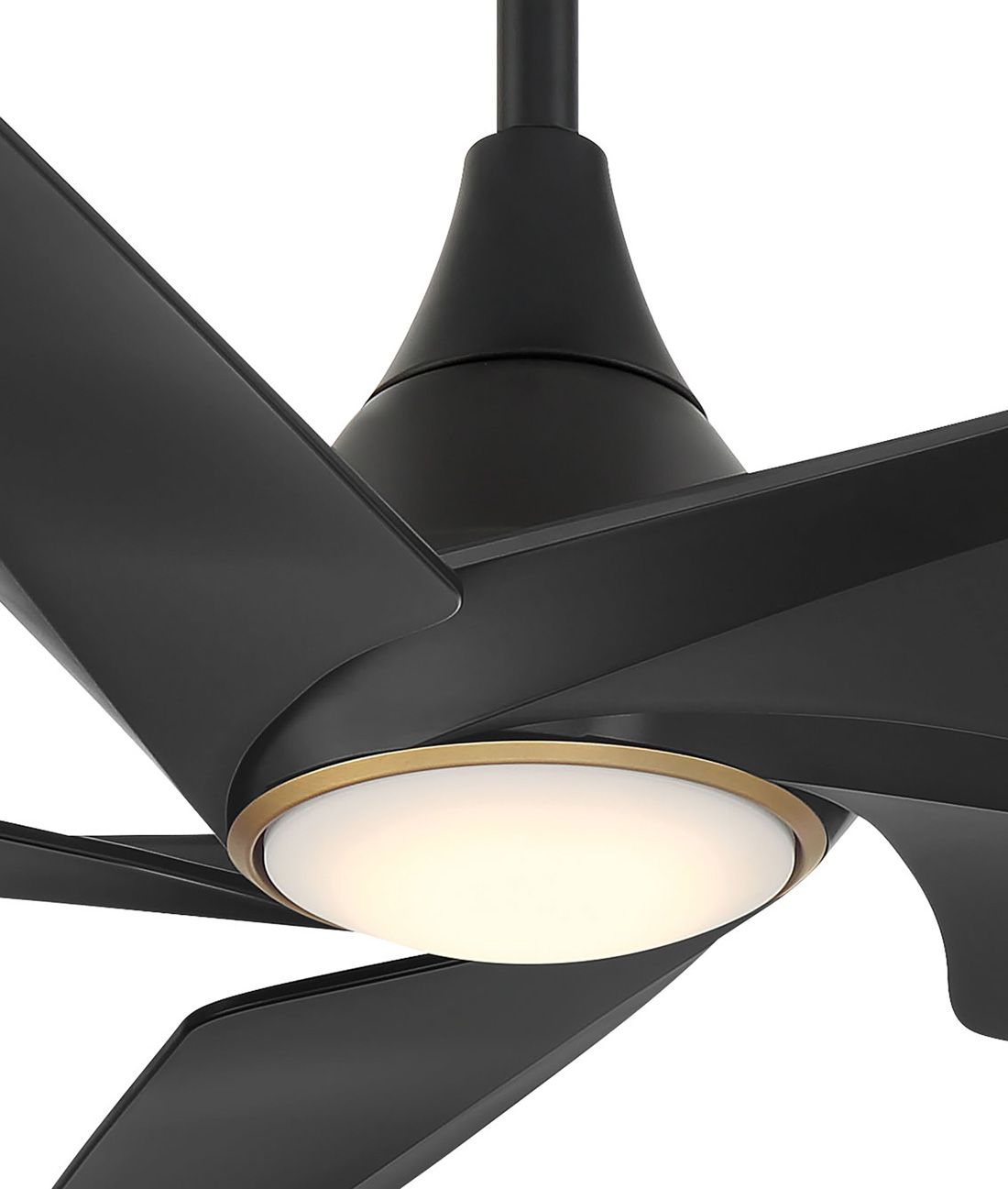 60" Minka Aire Switch Black 5-Blade LED Smart Ceiling Fan