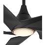 60" Minka Aire Switch Black 5-Blade LED Smart Ceiling Fan