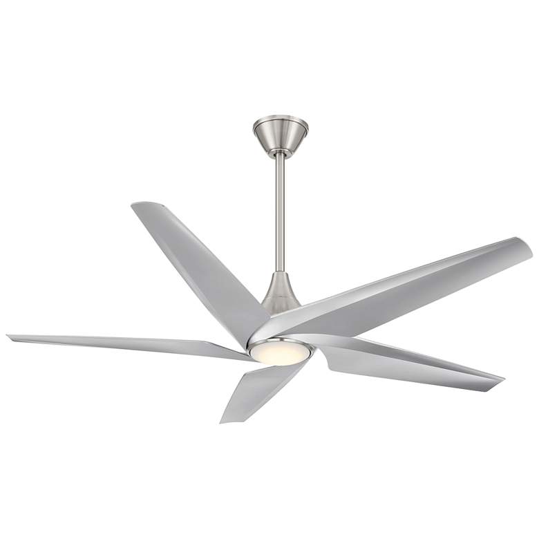 Image 2 60" Minka-Aire Switch LED Brushed Nickel Ceiling Fan with Remote
