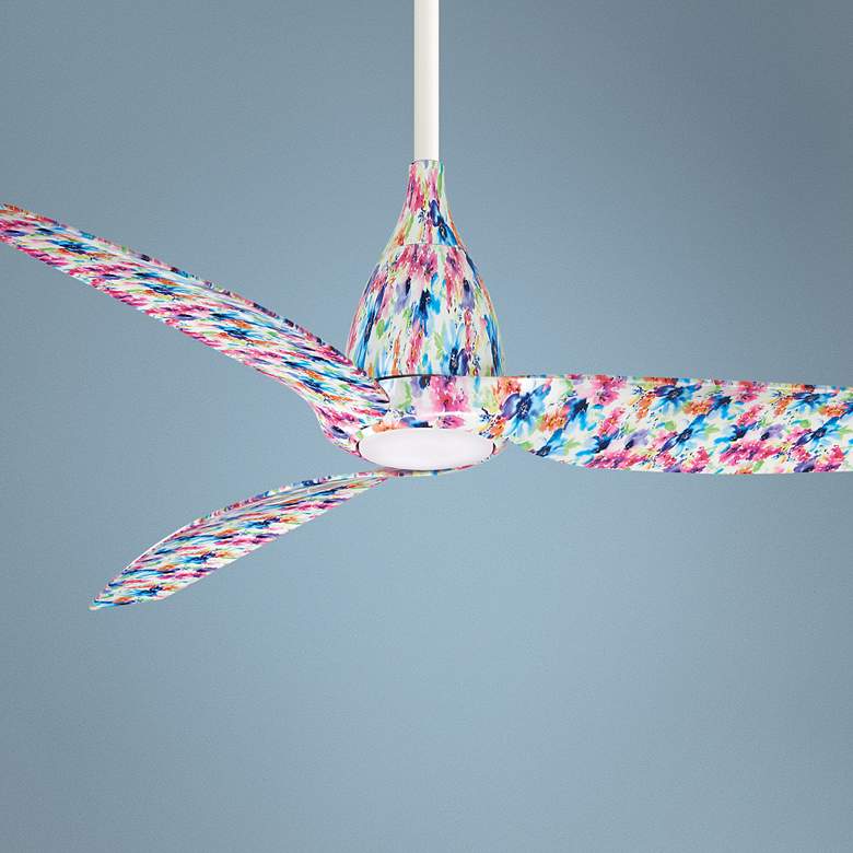 Image 1 60" Minka Aire Tear Flower LED Ceiling Fan