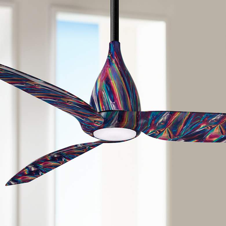 Image 1 60 inch Minka Aire Tear Tie Dye LED Ceiling Fan