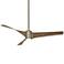 60" Minka Aire Triple Brushed Steel LED Ceiling Fan with Remote