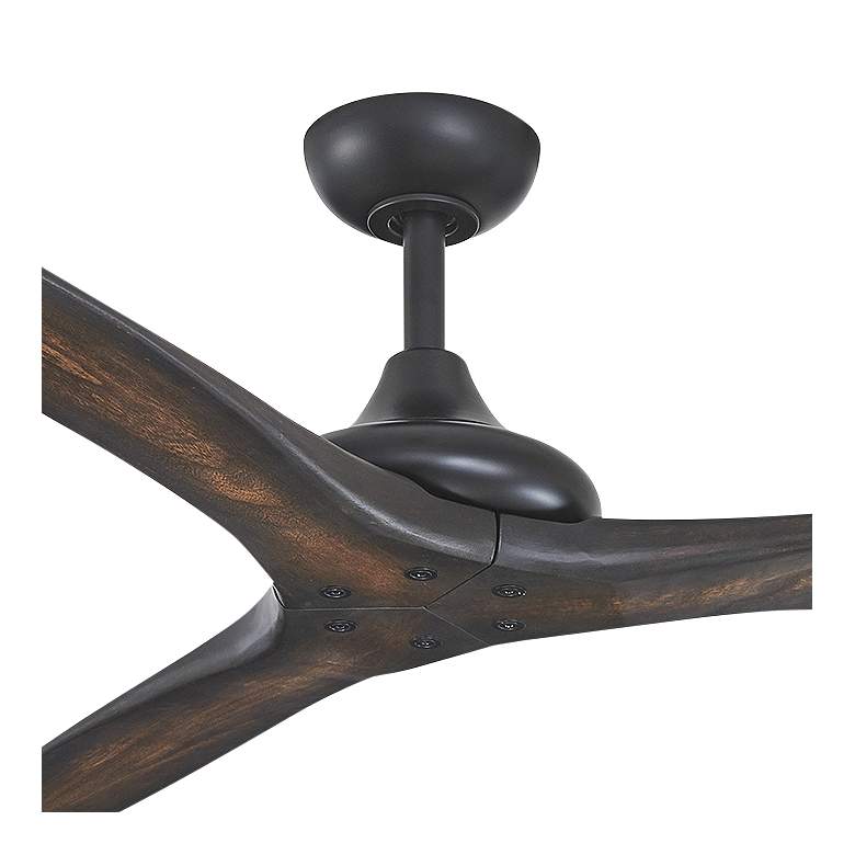 Image 4 60" Minka Aire Vapor Coal and Koa Outdoor Ceiling Fan with Remote more views