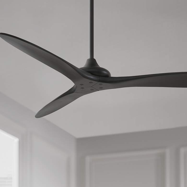 Image 1 60" Minka Aire Vapor Coal Outdoor Ceiling Fan with Remote