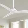 2_60" Minka Aire Vapor Flat White Outdoor Ceiling Fan with Remote