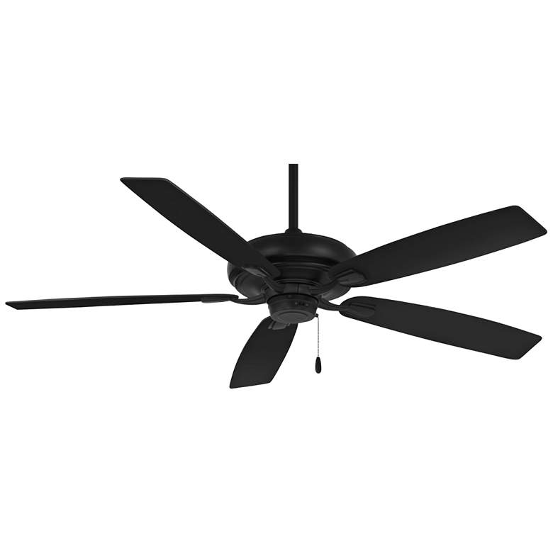 Image 2 60 inch Minka Aire Watt Coal Black Indoor Pull Chain Ceiling Fan