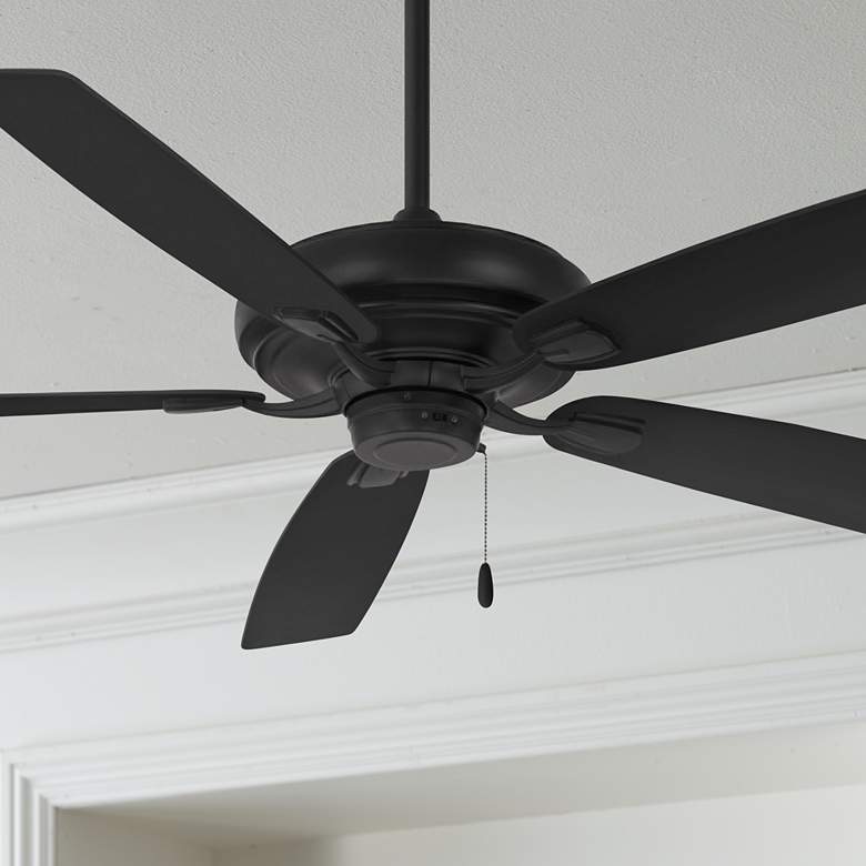 Image 1 60 inch Minka Aire Watt Coal Black Indoor Pull Chain Ceiling Fan
