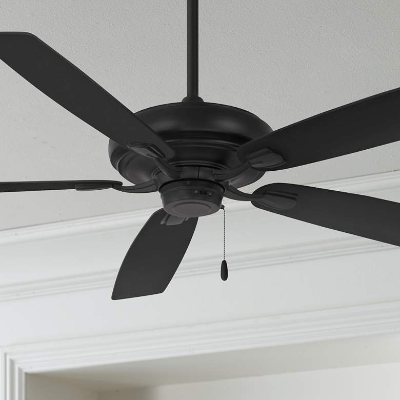 Image 1 60" Minka Aire Watt Coal Black Indoor Pull Chain Ceiling Fan