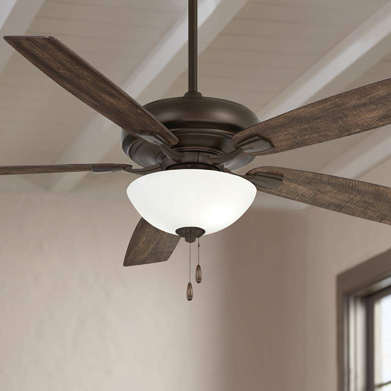Image 1 60" Minka Aire Watt II Bronze LED Ceiling Fan with Pull Chain