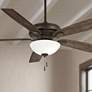 60" Minka Aire Watt II Bronze LED Ceiling Fan with Pull Chain