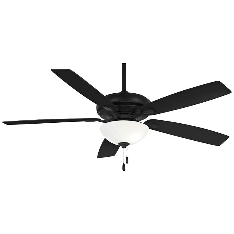 Image 2 60" Minka Aire Watt II Coal Black LED Indoor Pull Chain Ceiling Fan