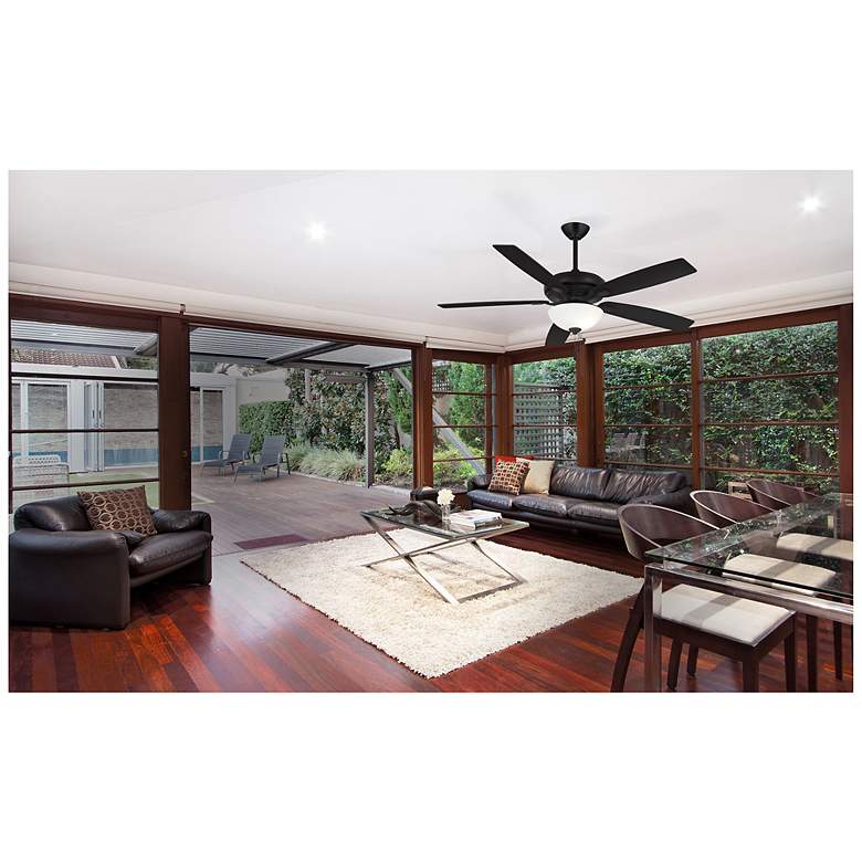 Image 5 60" Minka Aire Watt II Coal Black LED Indoor Pull Chain Ceiling Fan more views