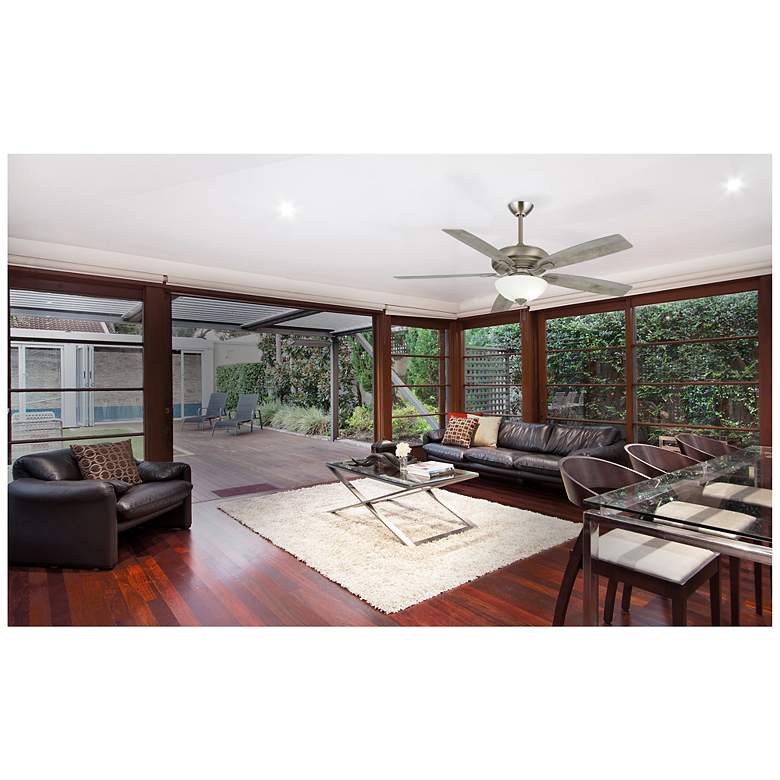 Image 5 60" Minka Aire Watt II Nickel LED Indoor Pull Chain Ceiling Fan more views