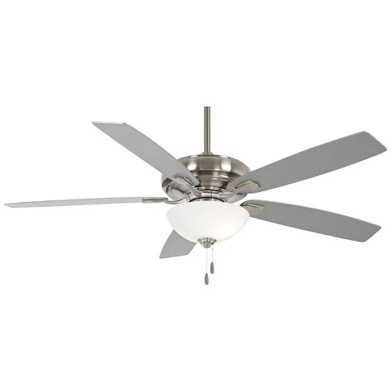 Image 2 60" Minka Aire Watt II Nickel LED Indoor Pull Chain Ceiling Fan