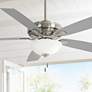 60" Minka Aire Watt II Nickel LED Indoor Pull Chain Ceiling Fan