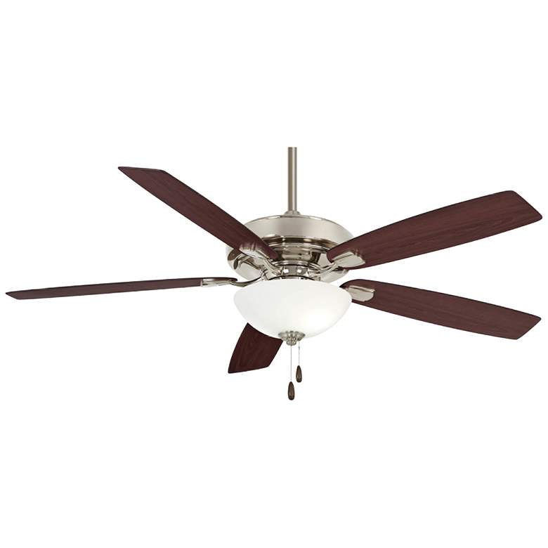 Image 2 60 inch Minka Aire Watt II Nickel Maple LED Indoor Pull Chain Fan