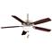 60" Minka Aire Watt II Nickel Maple LED Indoor Pull Chain Fan