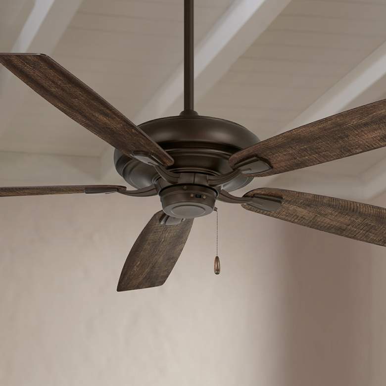 Image 1 60" Minka Aire Watt Oil-Rubbed Bronze Pull Chain Ceiling Fan