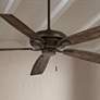 Thumbnail1 of 60" Minka Aire Watt Oil-Rubbed Bronze Pull Chain Ceiling Fan