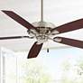 60" Minka Aire Watt Polished Nickel Indoor Pull Chain Ceiling Fan