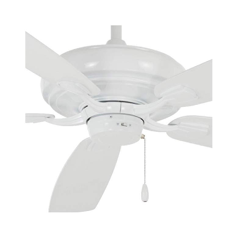 Image 3 60 inch Minka Aire Watt White Pull Chain Indoor Ceiling Fan more views