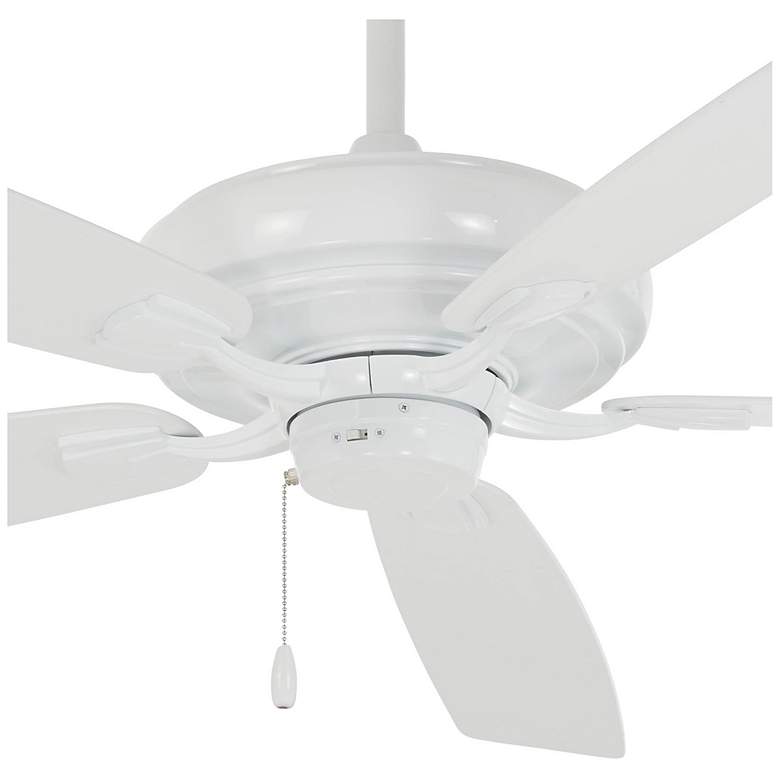 Image 3 60 inch Minka Aire Watt White Pull Chain Indoor Ceiling Fan more views