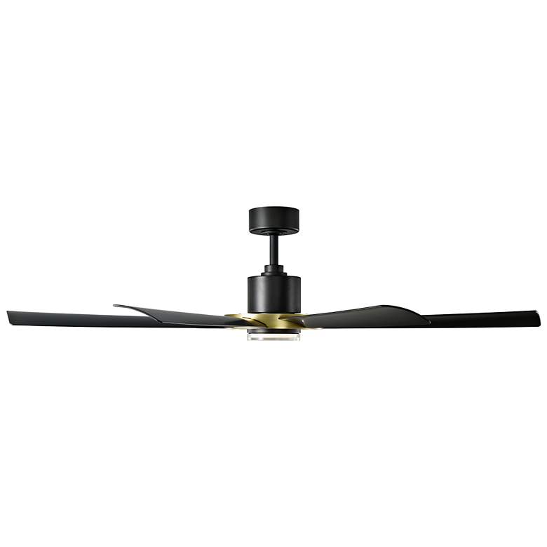 Image 5 60" Modern Forms Aura Black and Brass LED Smart Ceiling Fan more views