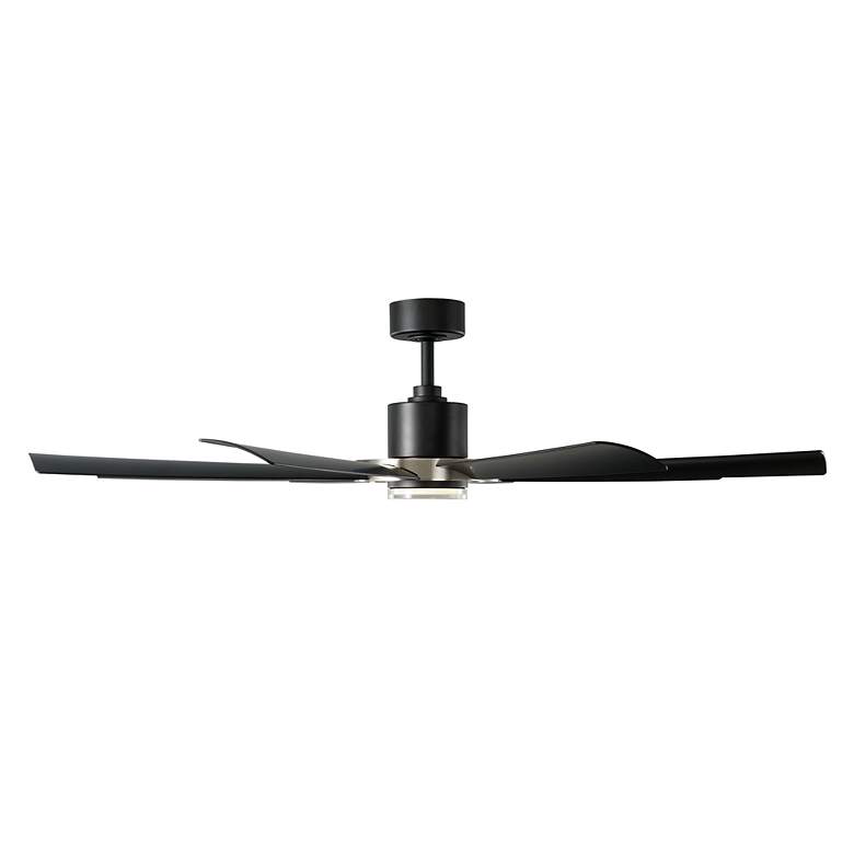 Image 3 60" Modern Forms Aura Black and Nickel LED Smart Ceiling Fan more views