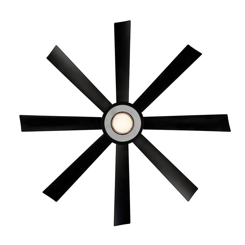 Image 5 60" Modern Forms Aura Matte Black LED Smart Ceiling Fan more views