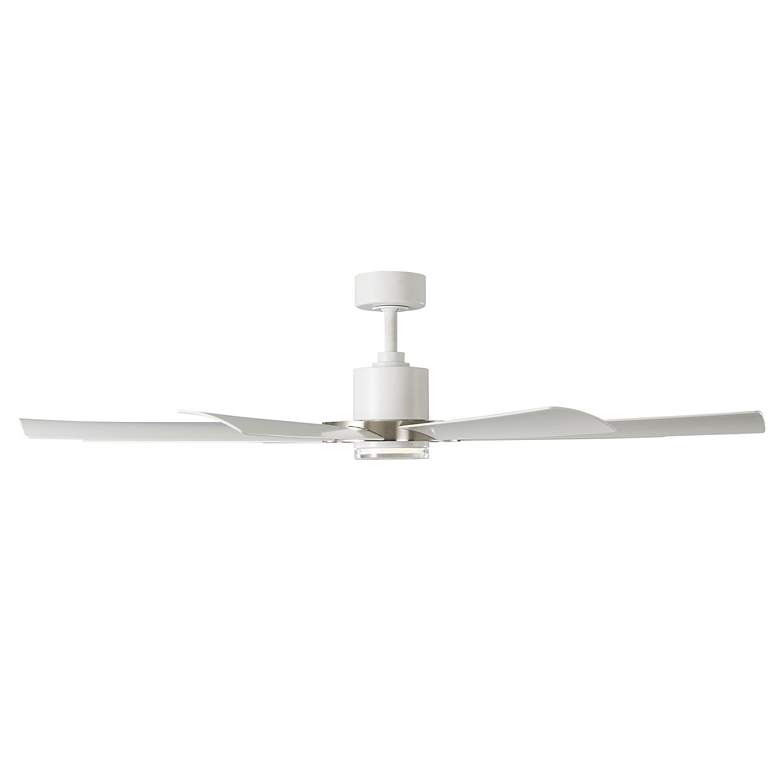 Image 3 60" Modern Forms Aura White and Nickel LED Smart Ceiling Fan more views