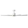 3_60" Modern Forms Aura White and Nickel LED Smart Ceiling Fan more views