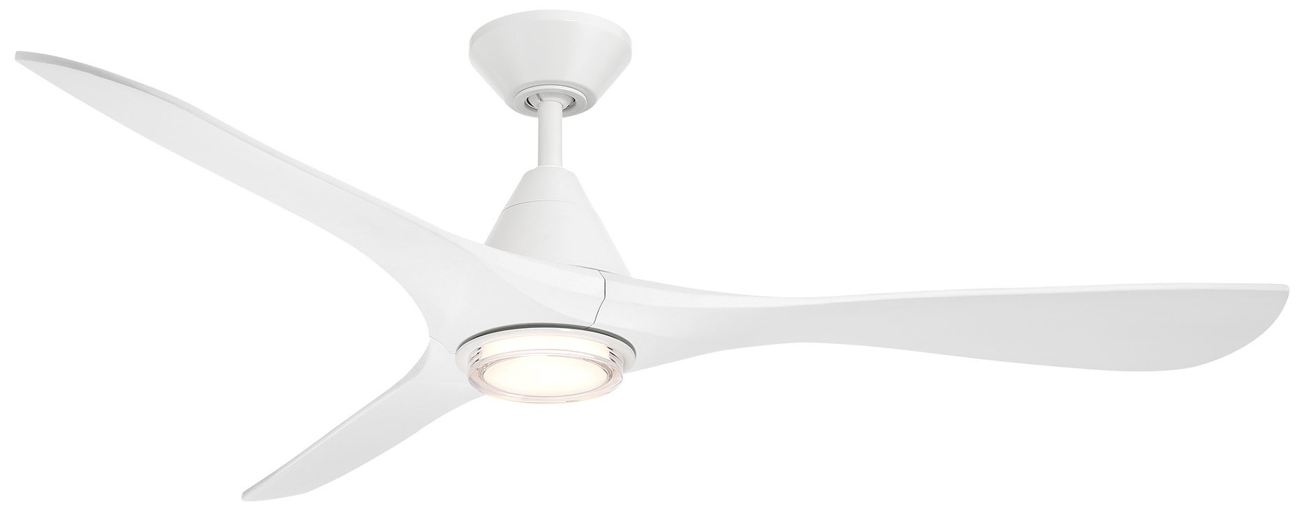 60" Modern Forms Carve Matte White LED Smart Ceiling Fan