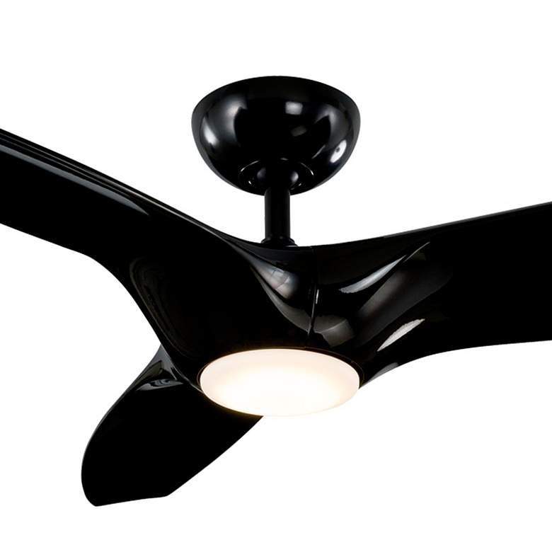 Image 2 60 inch Modern Forms Morpheus III Gloss Black 2700K LED Smart Ceiling Fan more views