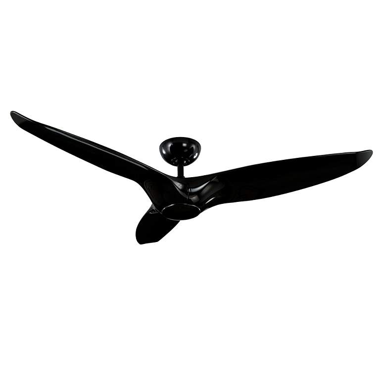 Image 3 60 inch Modern Forms Morpheus III Gloss Black 2700K LED Smart Ceiling Fan more views