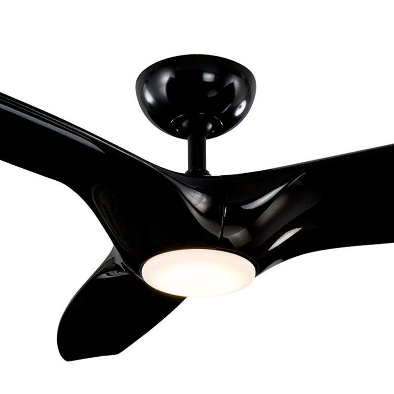Image 2 60 inch Modern Forms Morpheus III Gloss Black 3500K LED Smart Ceiling Fan more views