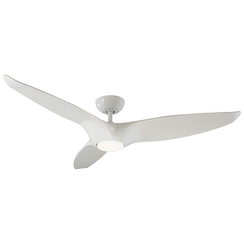 Image 1 60 inch Modern Forms Morpheus III Gloss White 2700K LED Smart Ceiling Fan