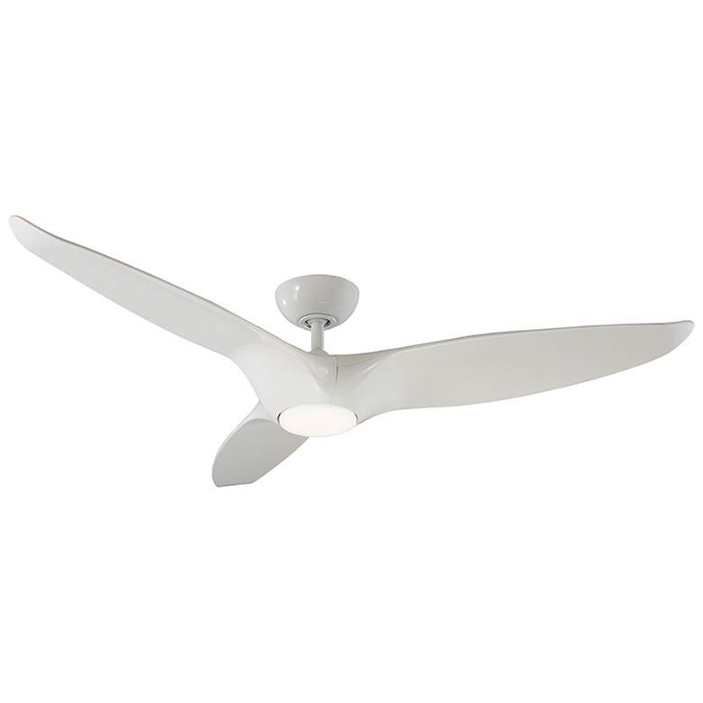 Image 1 60" Modern Forms Morpheus III Gloss White 2700K LED Smart Ceiling Fan